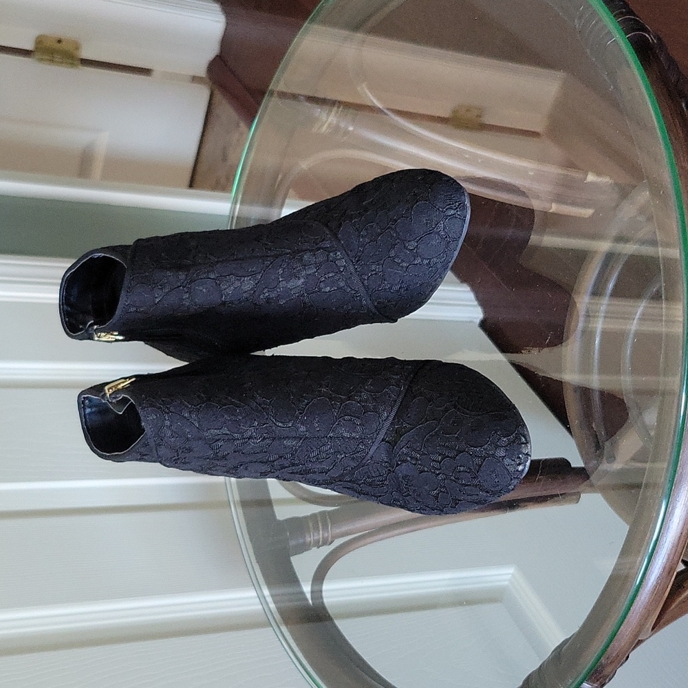 Kelly & Katie Black Lace Bootie